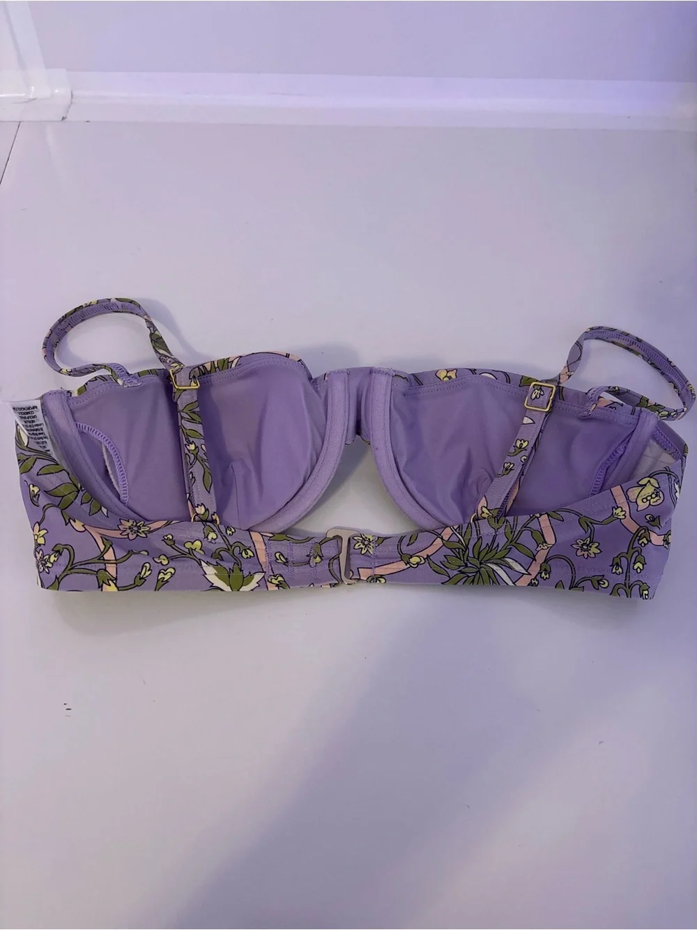 Tory Burch XS Lilac Floral Swim Top